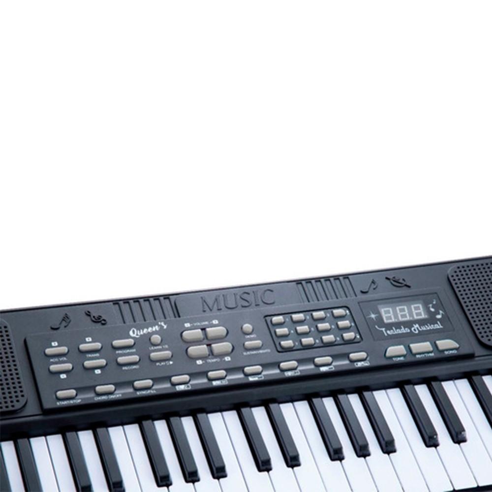 Teclado Musical Para Iniciantes Queens 54 Teclas 12 Musicas