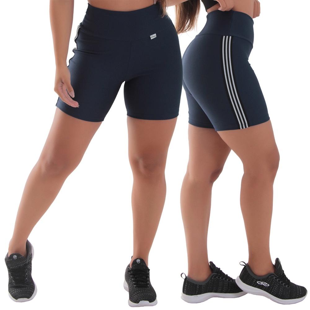 Bermuda Feminina Fitness Academia Listras