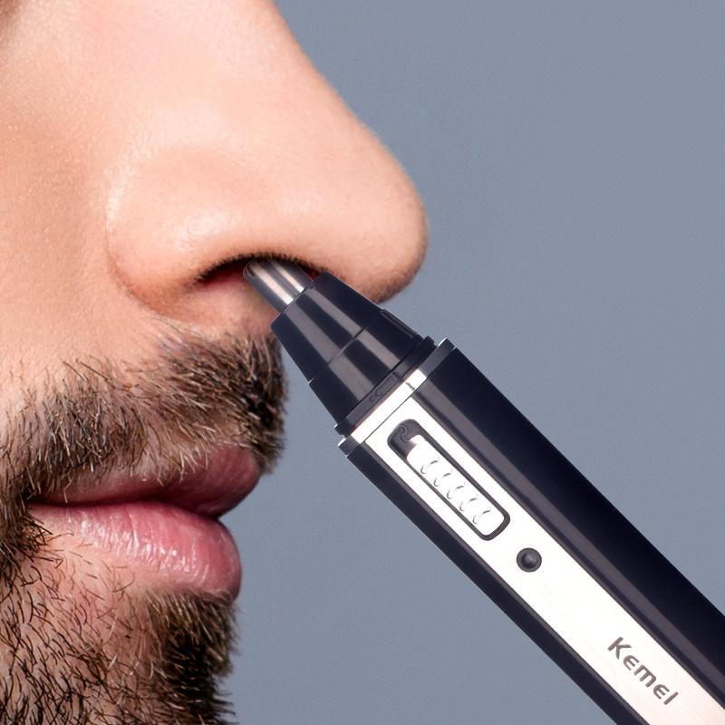 Kemei 6630 4 Em 1 Aparador Elétrico De Pelos De Nariz Unissex/laterais/sobrancelha/barba