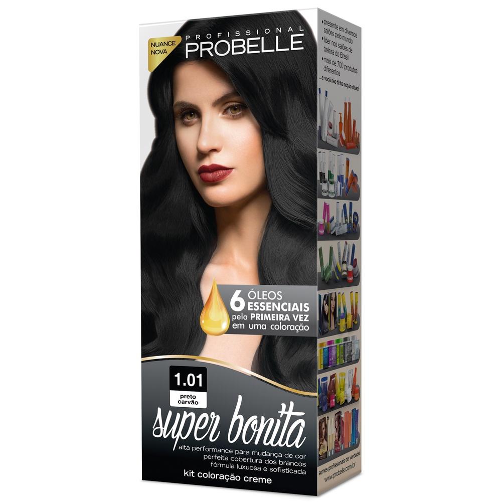 Coloração Super Bonita 50g - 1.01 Preto Carvão