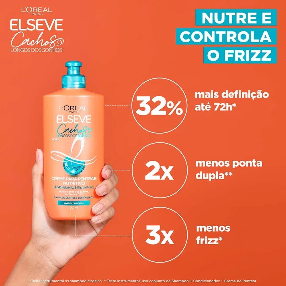 Creme Para Pentear Cachos Longo Dos Sonhos Elseve 250ml