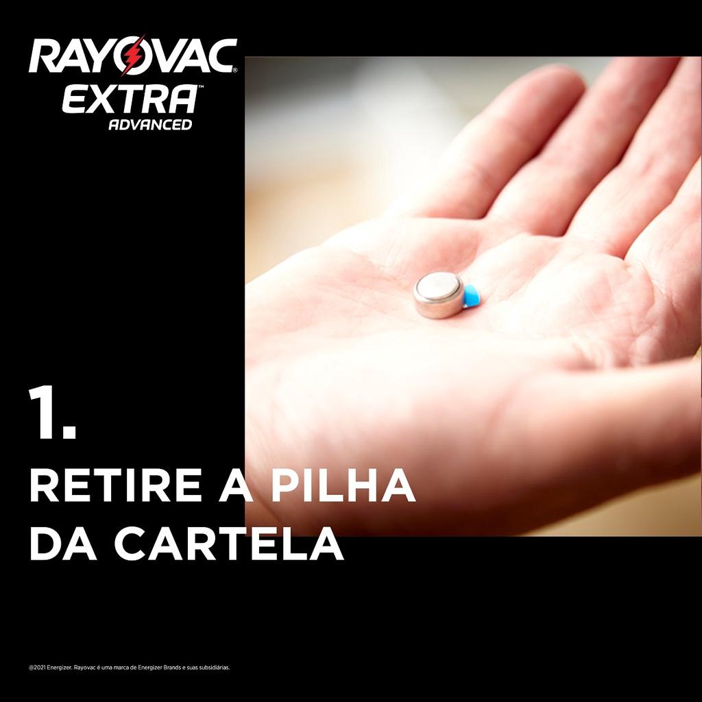 Pilha Auditiva 13 Rayovac Bateria Pr48 6 Unidades