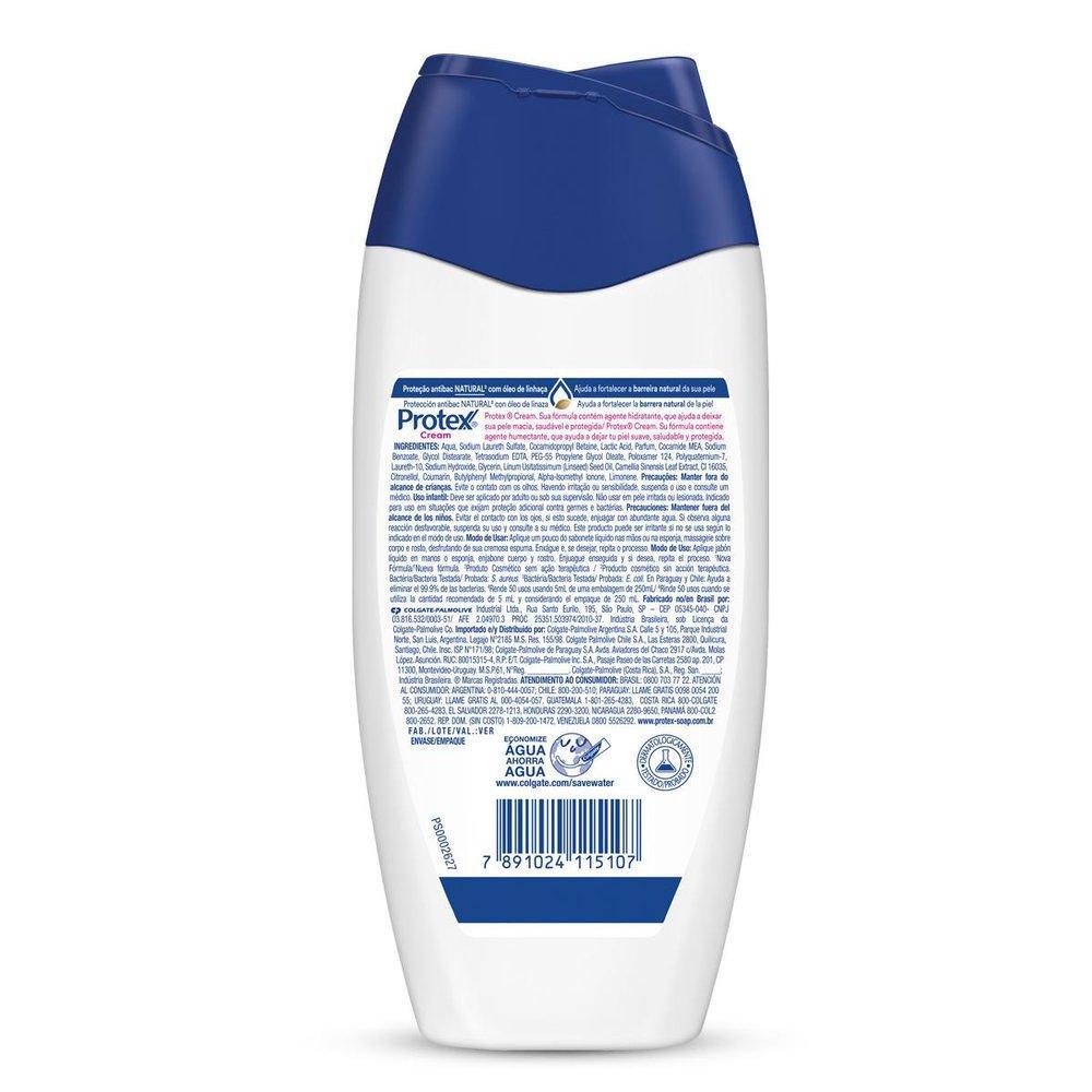 Sabonete Líquido Antibacteriano Protex Cream 250 Ml
