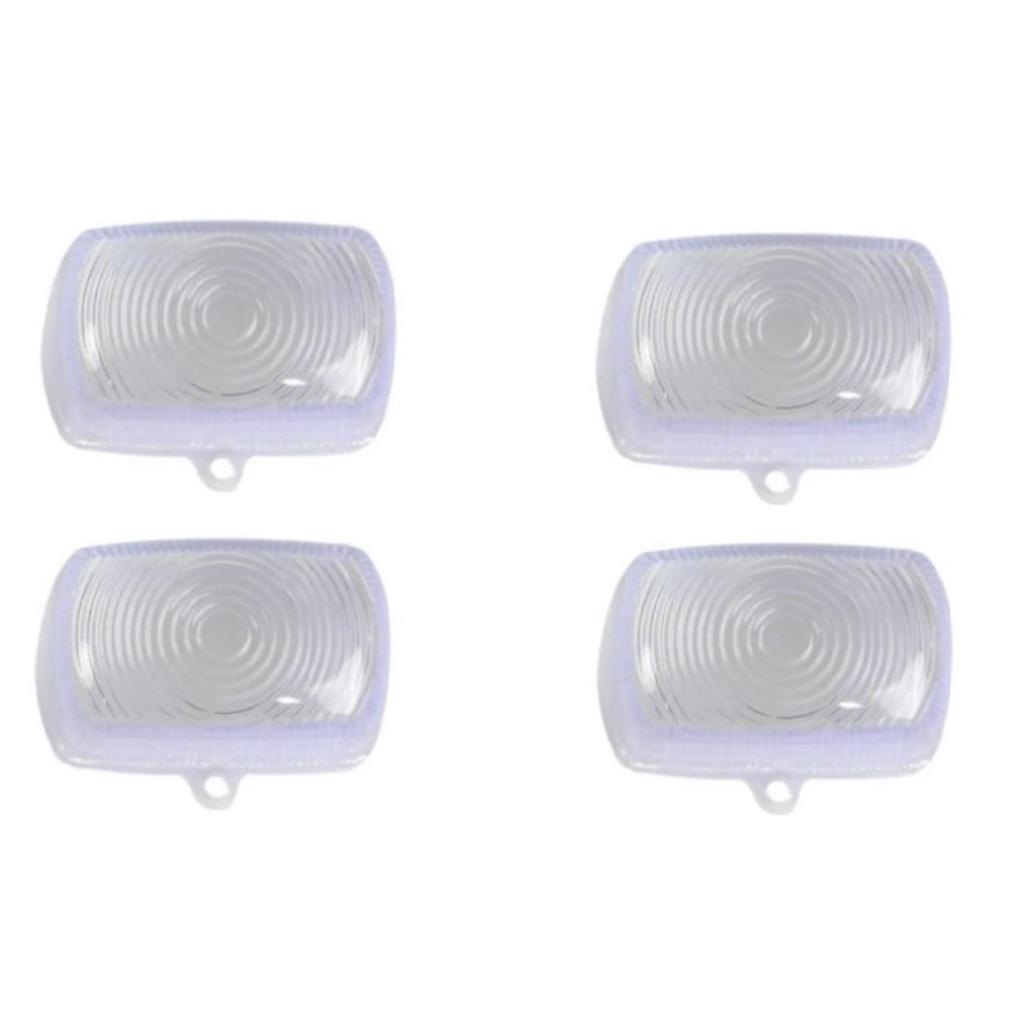 Lente Do Pisca Moto Xr 200/xlr 125/bros/xr 250 Tornado Pop 100 -laranja-cristal-fume Kit 4 Pçs