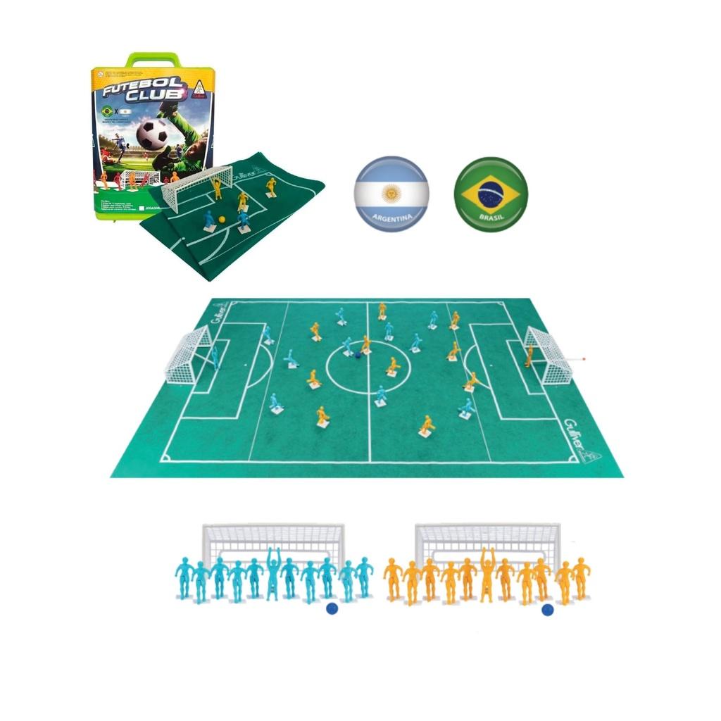 Jogo De Futebol Club Maleta Brasil X Argentina Gulliver