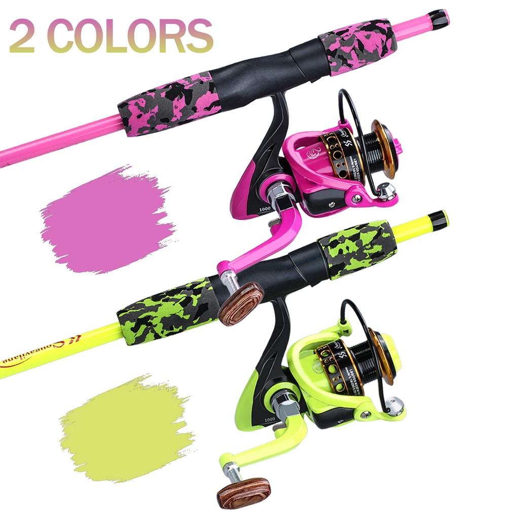 Vara De Pesca Com Carretilha Sougayilang 1.7M 12 Ball Bearings 5.0 1 Gear Ratio MAX Drag 6-8kg