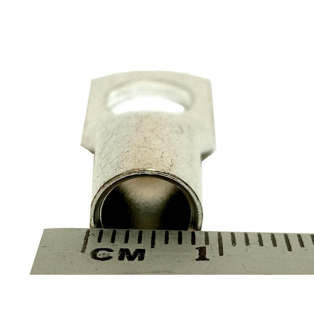 4x Terminal Olhal Compressão Tubular 25mm M8 Ponteiras 100 Cobre Com Banho De Estanho De Alta Qualidade