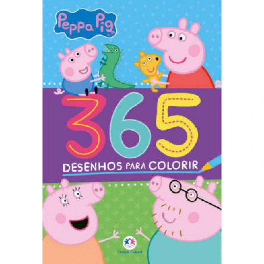 Livro - Peppa Pig - 365 Desenhos Para Colorir - Capa Comum - Ciranda Cultural