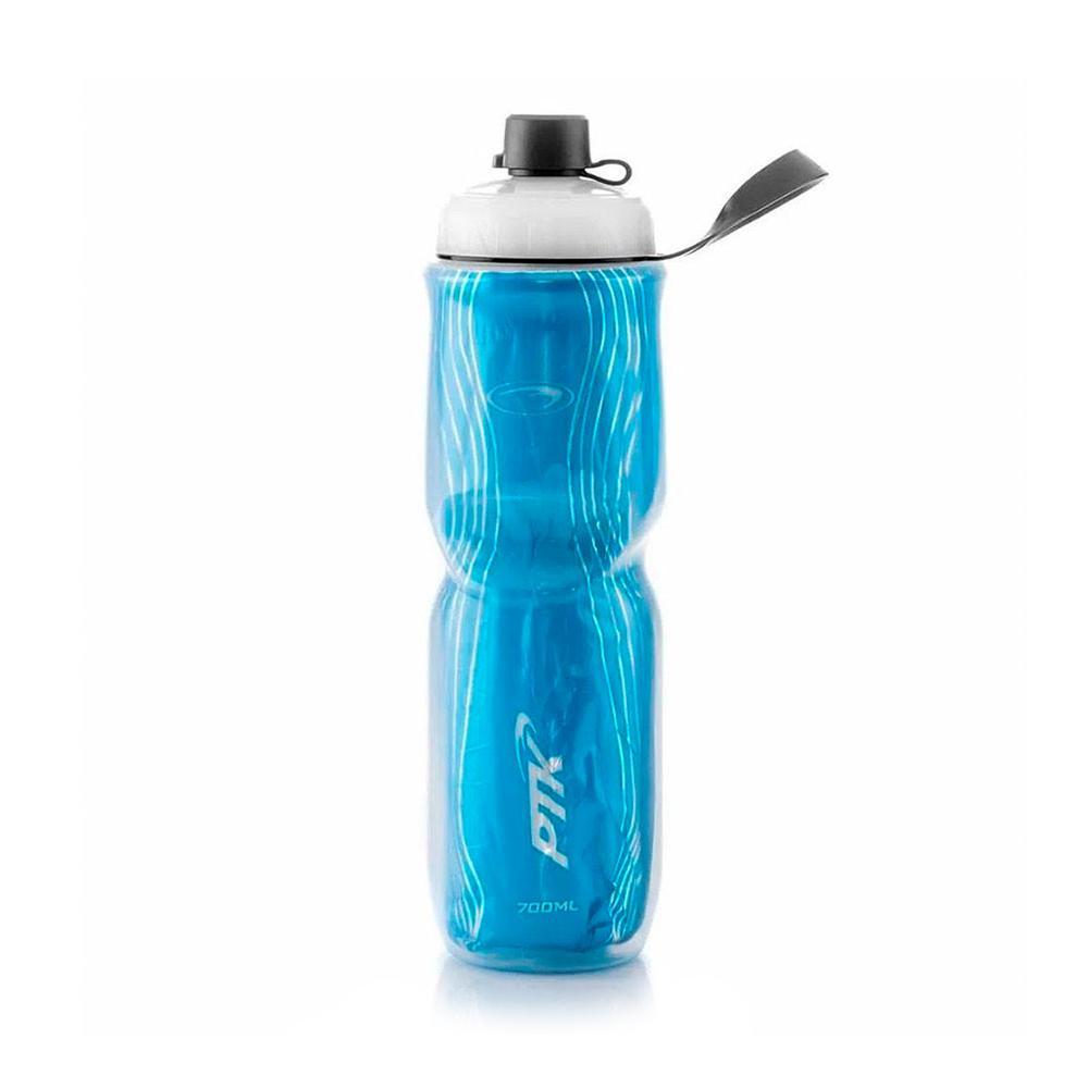 Caramanhola Linea 700ml Azul C/Suporte Garrafa Para Bike