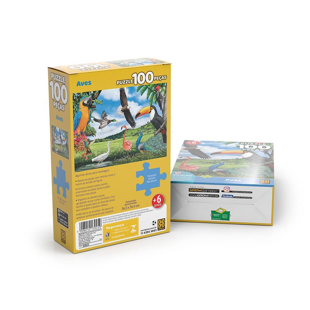 Puzzle 100 Peças Aves