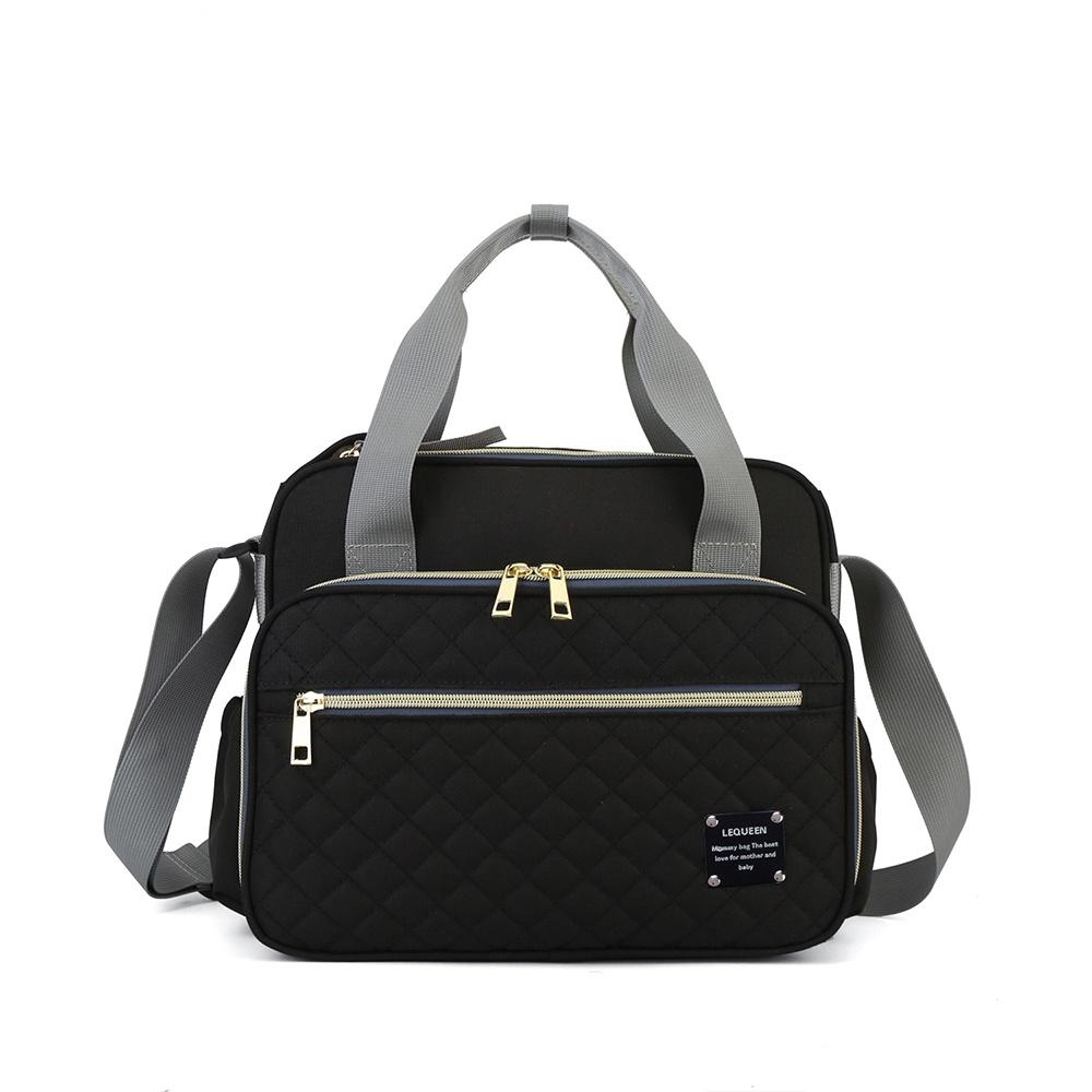 Bolsa Maternidade Preta Lequeen Bebê Bolso Térmico