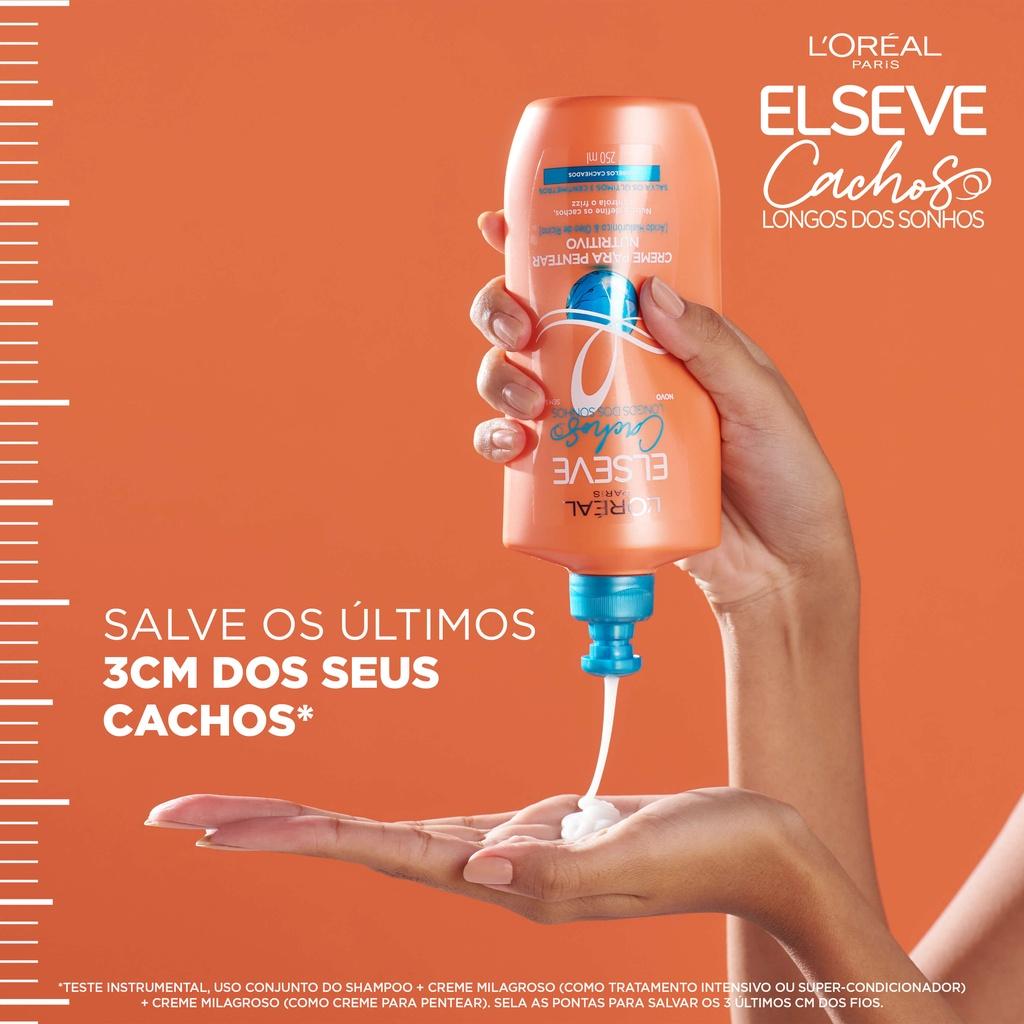 Creme Para Pentear Nutritivo L Oréal Paris Elseve Cachos Longos Dos Sonhos 250ml