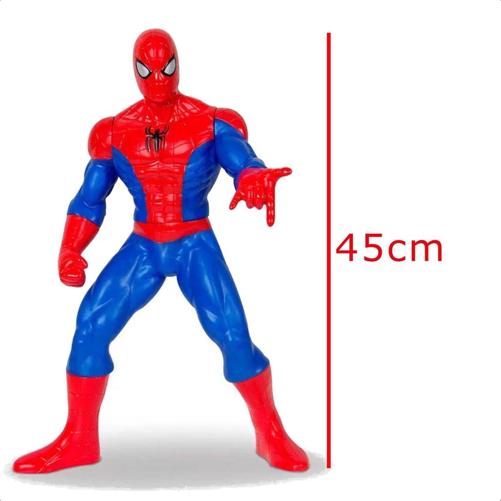 Boneco Homem Aranha Comics Gigante 45CM Articulado +de 3 Anos Mimo Toys