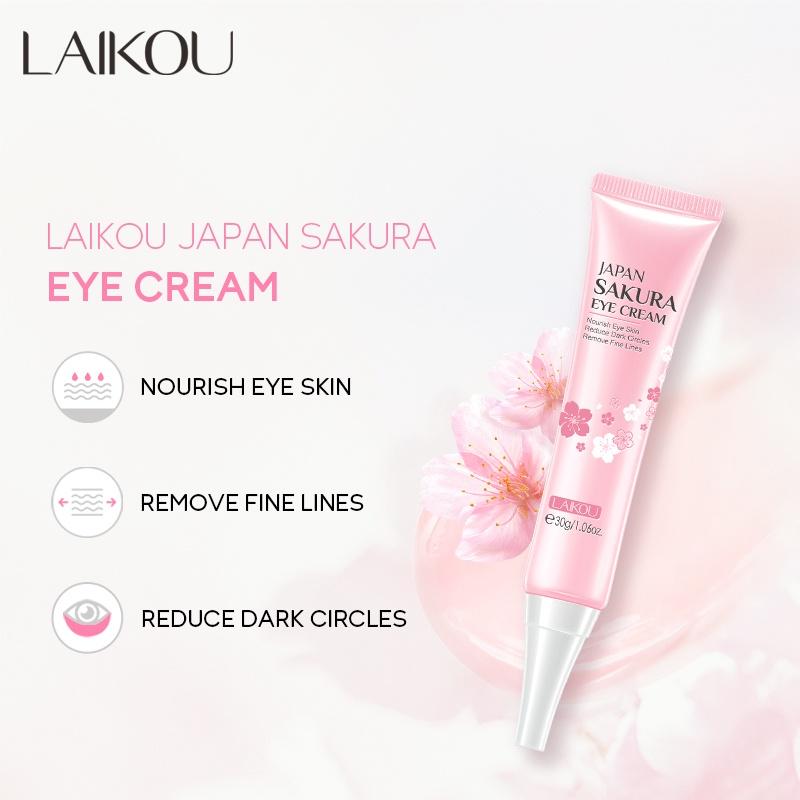 Laikou Sakura Spf50 Protetor Solar Soro Brilhante Fade Blemishes Hidratante Conjunto De Cuidados Com A Pele 4pcs