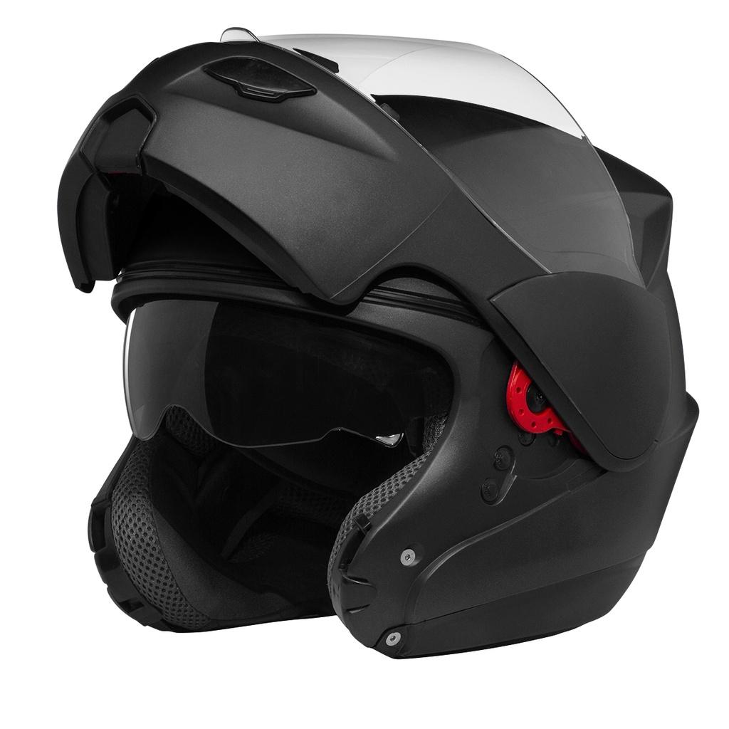 Capacete Moto Escamoteável Robocop PRO Tork Attack Elite Masculino E Feminino Articulado