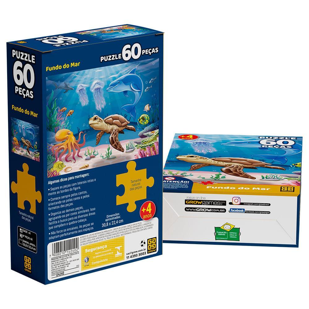 Puzzle 60 Peças Fundo Do Mar