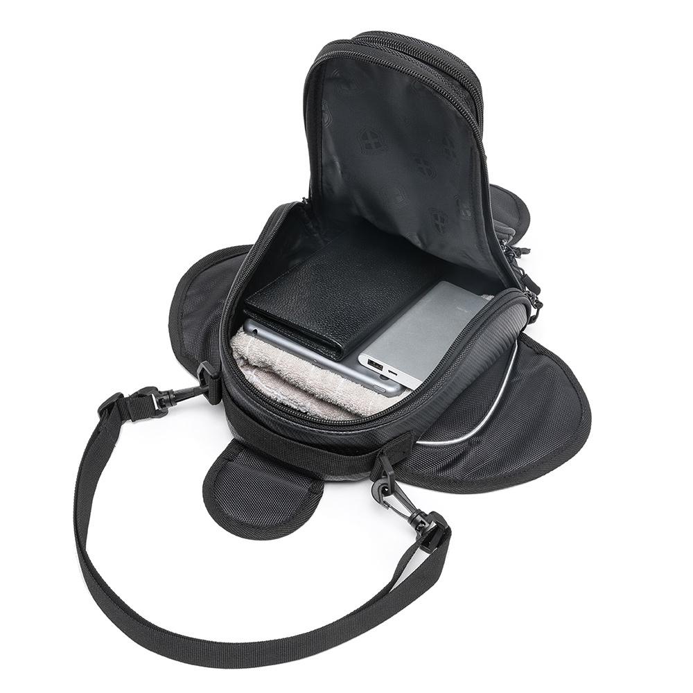 Bolsa Preta Alforge Tanque Moto C/Imã Reforçada