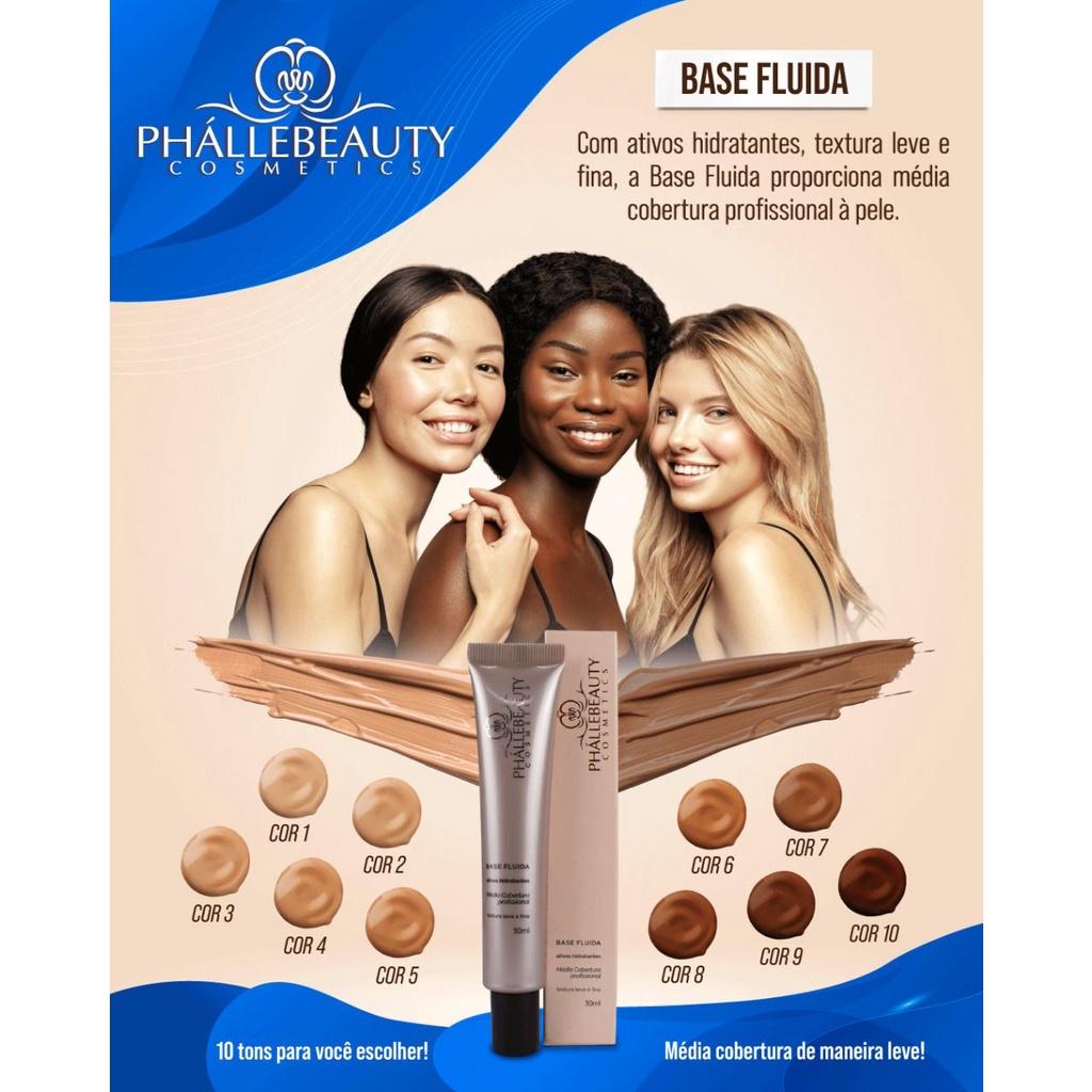 Kit Base Matte + Base Fluída Phállebeauty