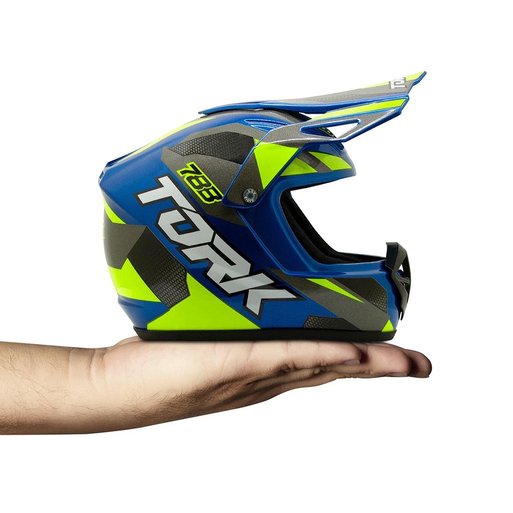 Mini Capacete Enfeite PRO Tork Decorativo Modelo Motocross PRO Tork Cross Tork Edition Colecionar