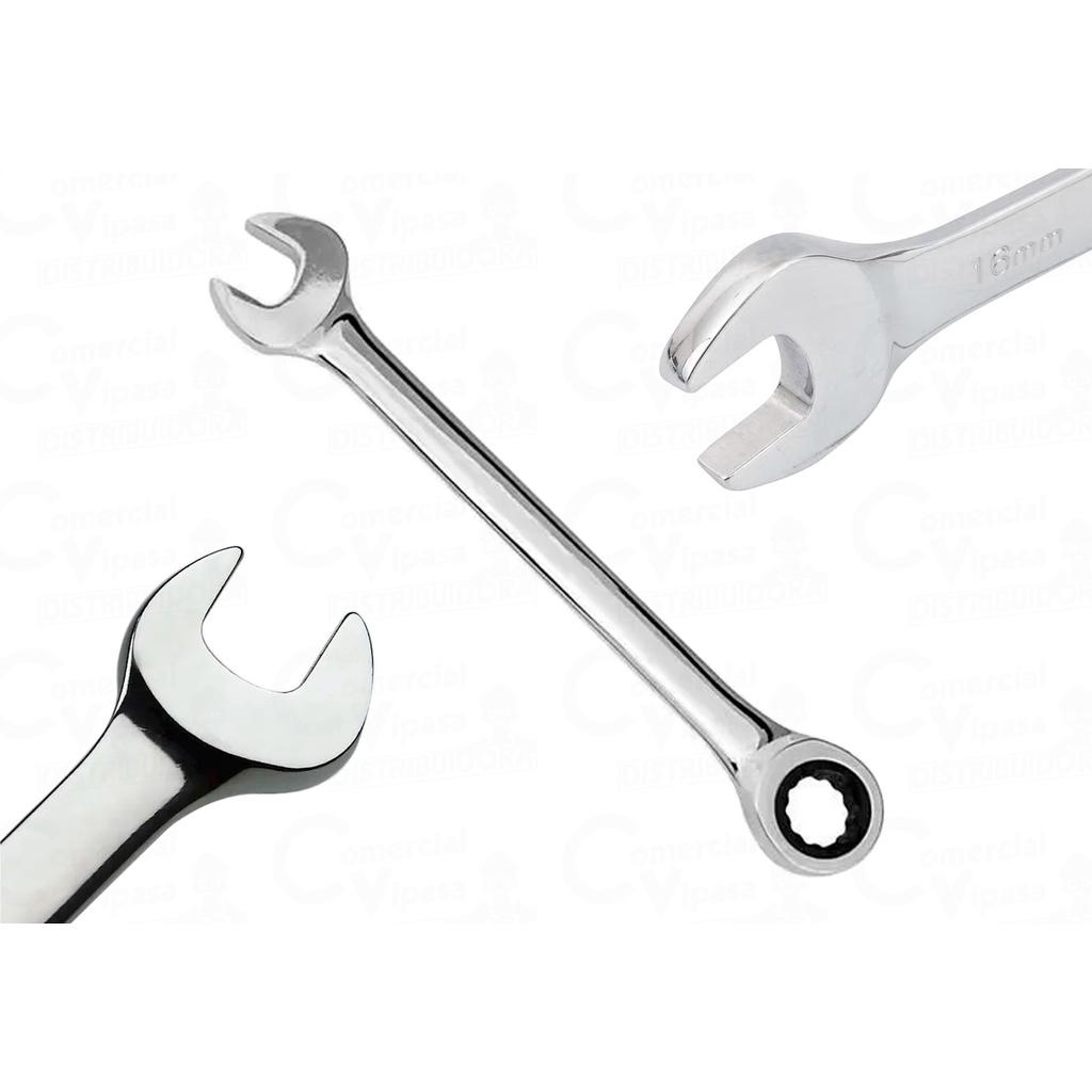 Chave Combinada Catraca Fixa Ou Articulada Cromo Vanádio 8 - 19mm A Escolha Aço Cromo Vanádio Cr-v