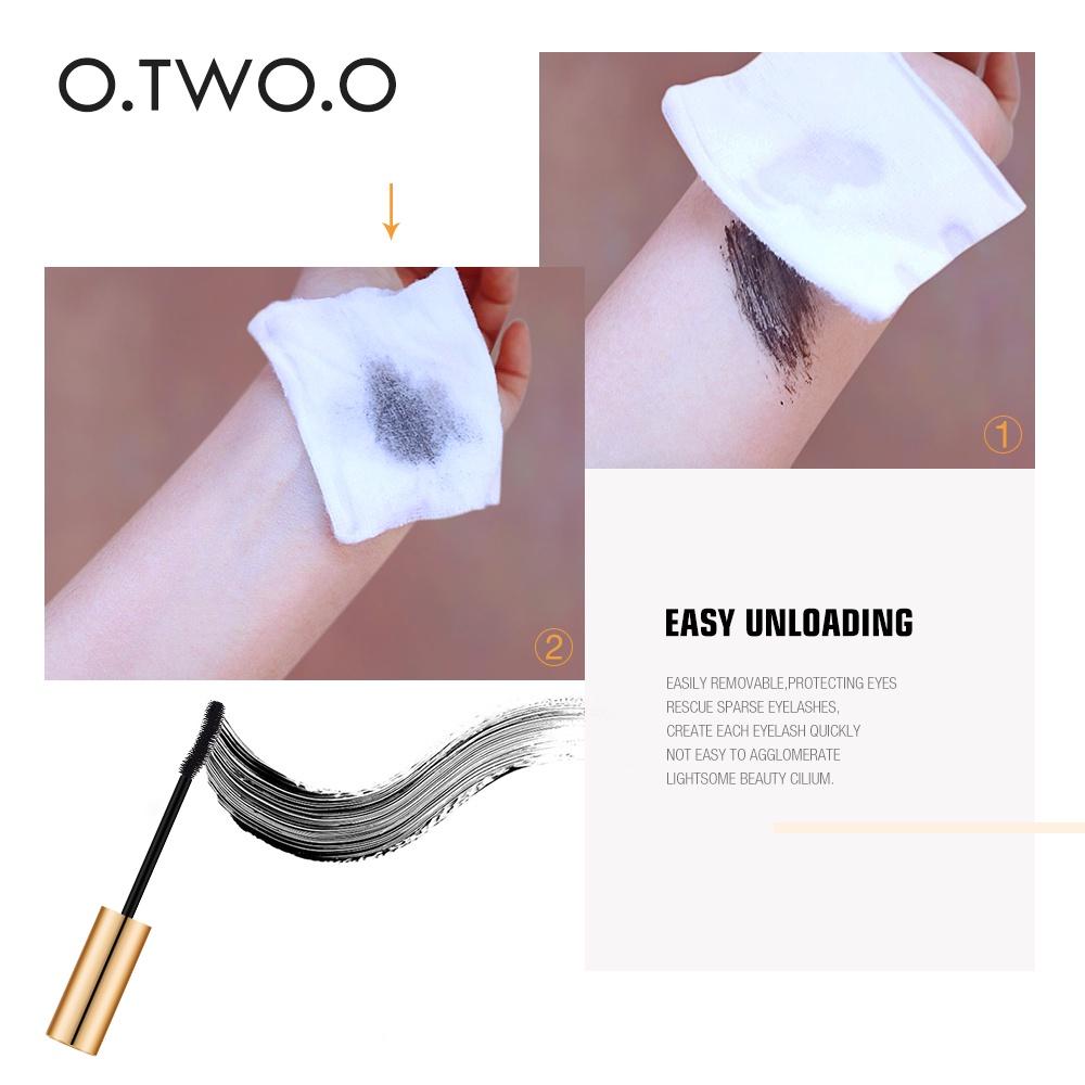 O.two.o Máscara De Alongamento Grosso Preta À Prova D Água Maquiagem De Beleza De Cílios