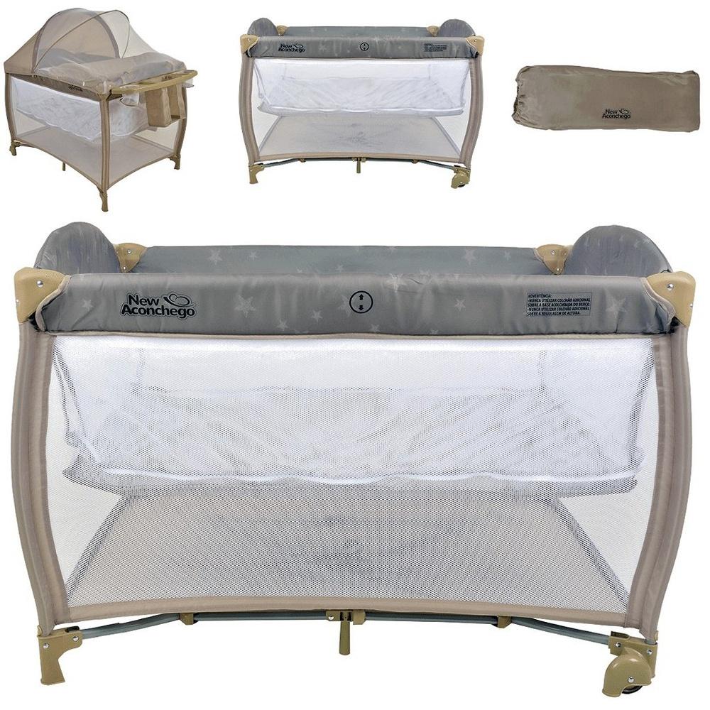 Berço Cercado Desmontavel Burigotto New Aconchego Beige