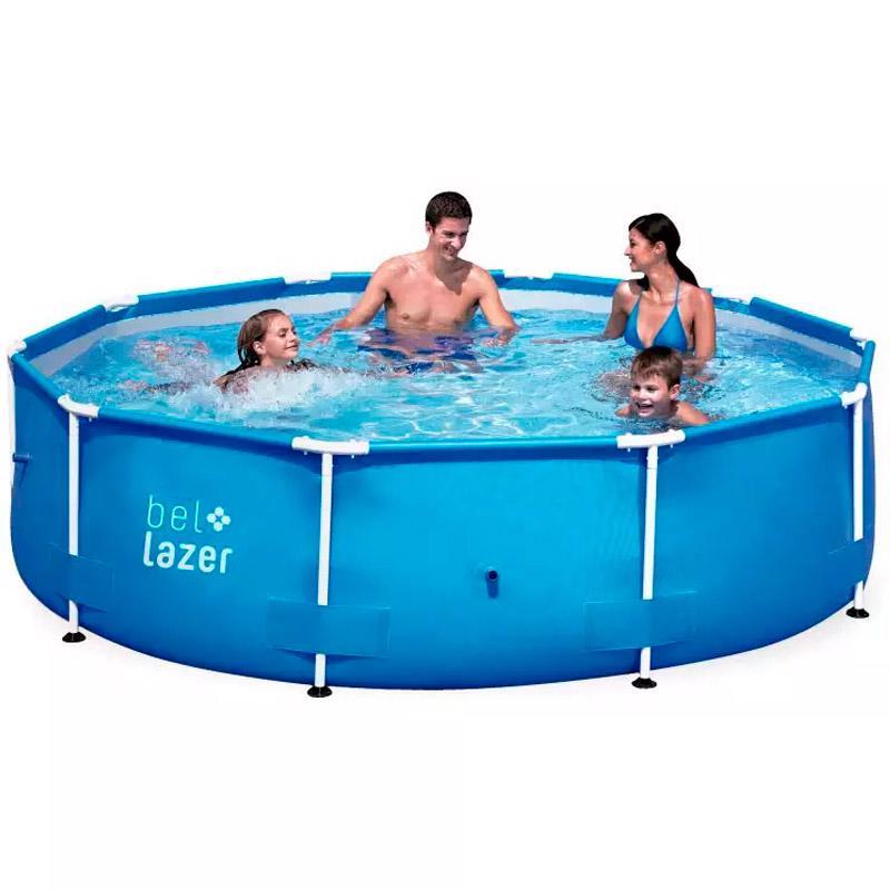 Piscina Com Armação 5.000 Litros 305 X 76 Cm 510000 Com Bomba Filtrante Bel