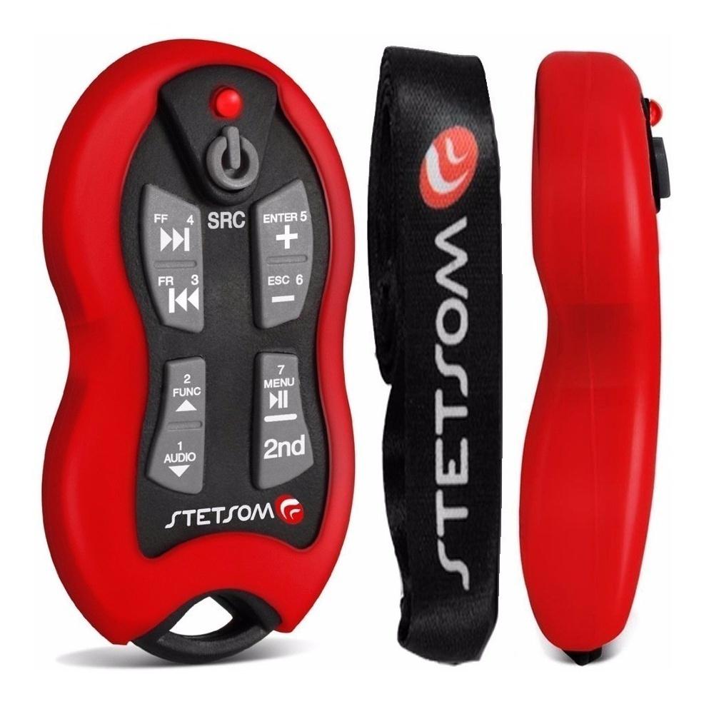 Controle Longa Distância Stetsom Som Automotivo Multimidia 500 Metros LED Vermelho Sx-2