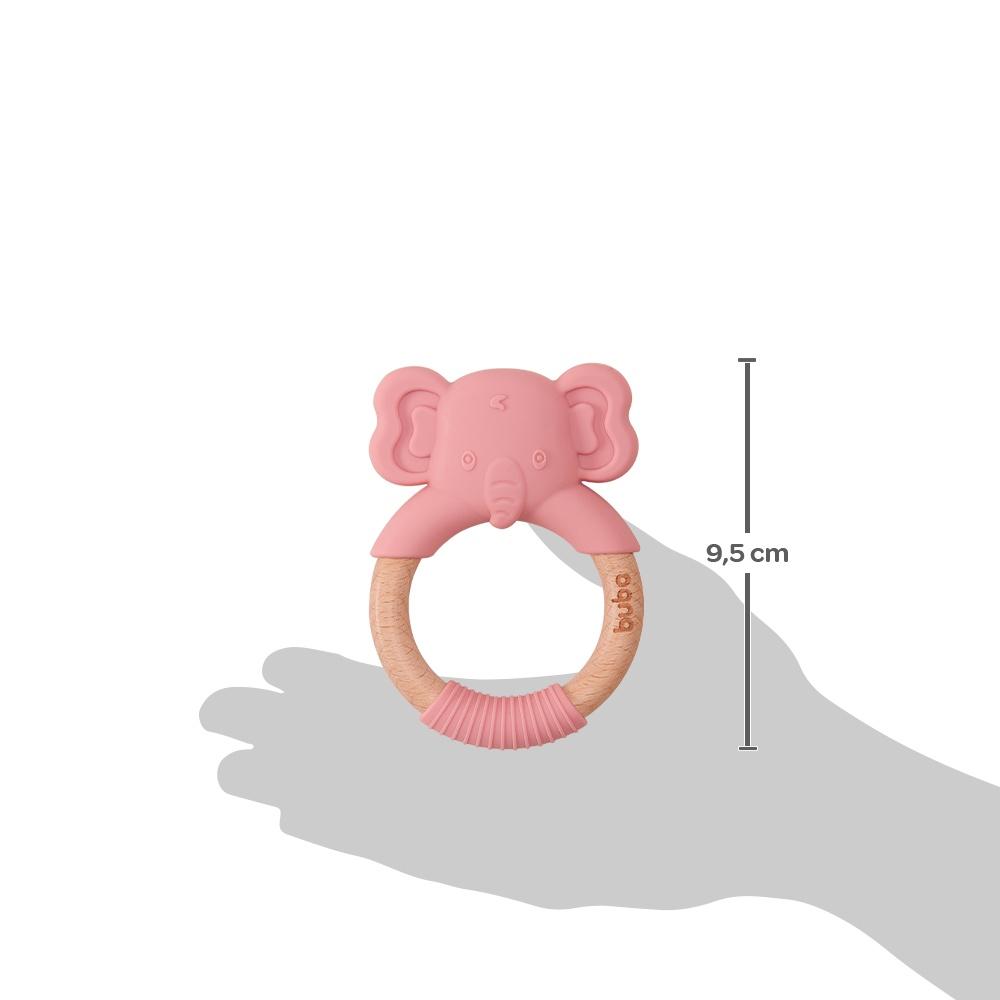 Mordedor Elefante Em Silicone Rosa Livre Bpa 15652 - Buba