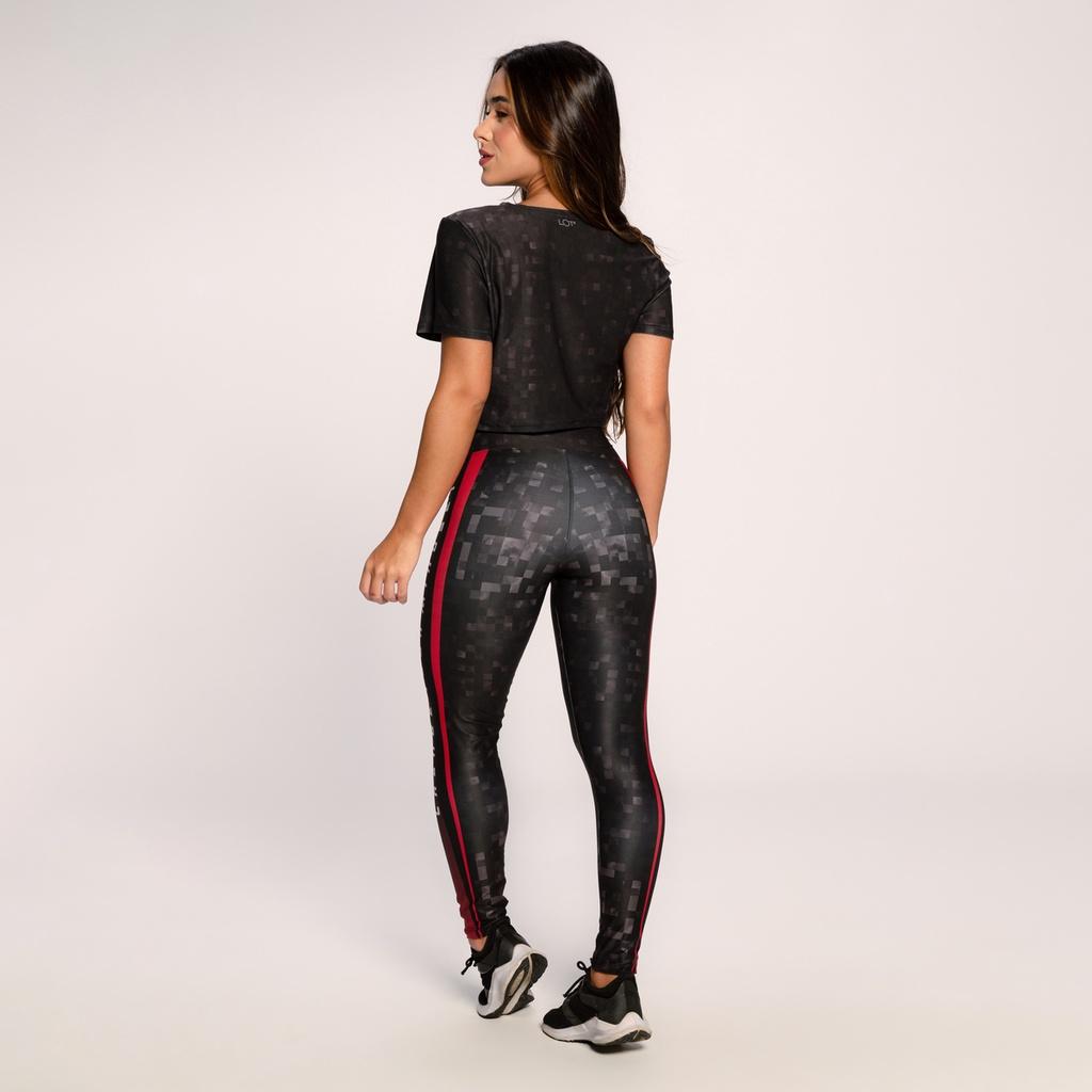 Conjunto Fitness Suplex Estampado Academia Feminino Cropped E Calça Change