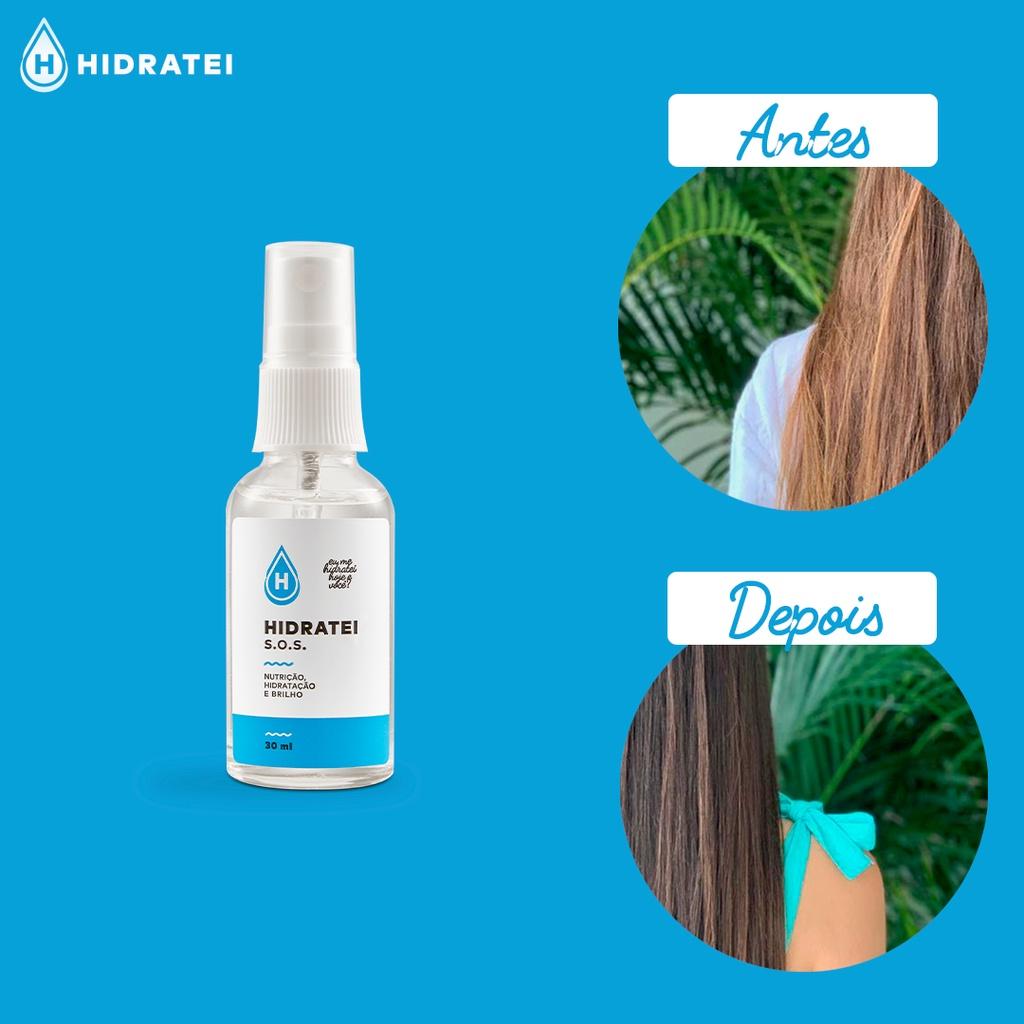 Sérum Sos Hidratei 30ml Nutrição Reestruturação Fios Macios Alinhados Antifrizz Brilho