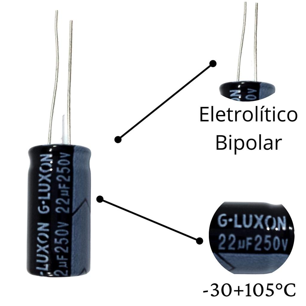 4 Capacitores Eletrolítico 22uf 250v Corneta E 2 Sup Tweeter