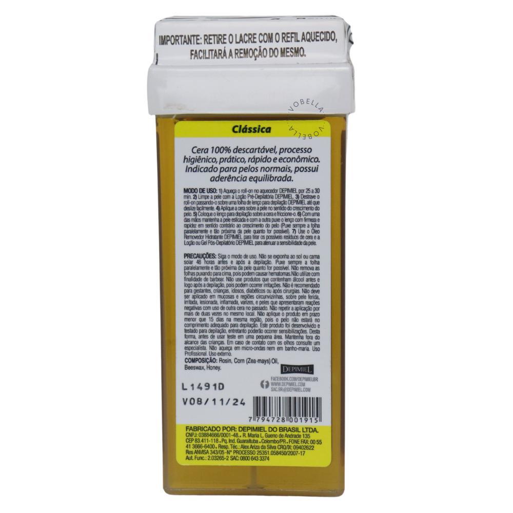 Kit Cera Roll-on Clássica + Buço+ Lenço Depilatório Depimiel