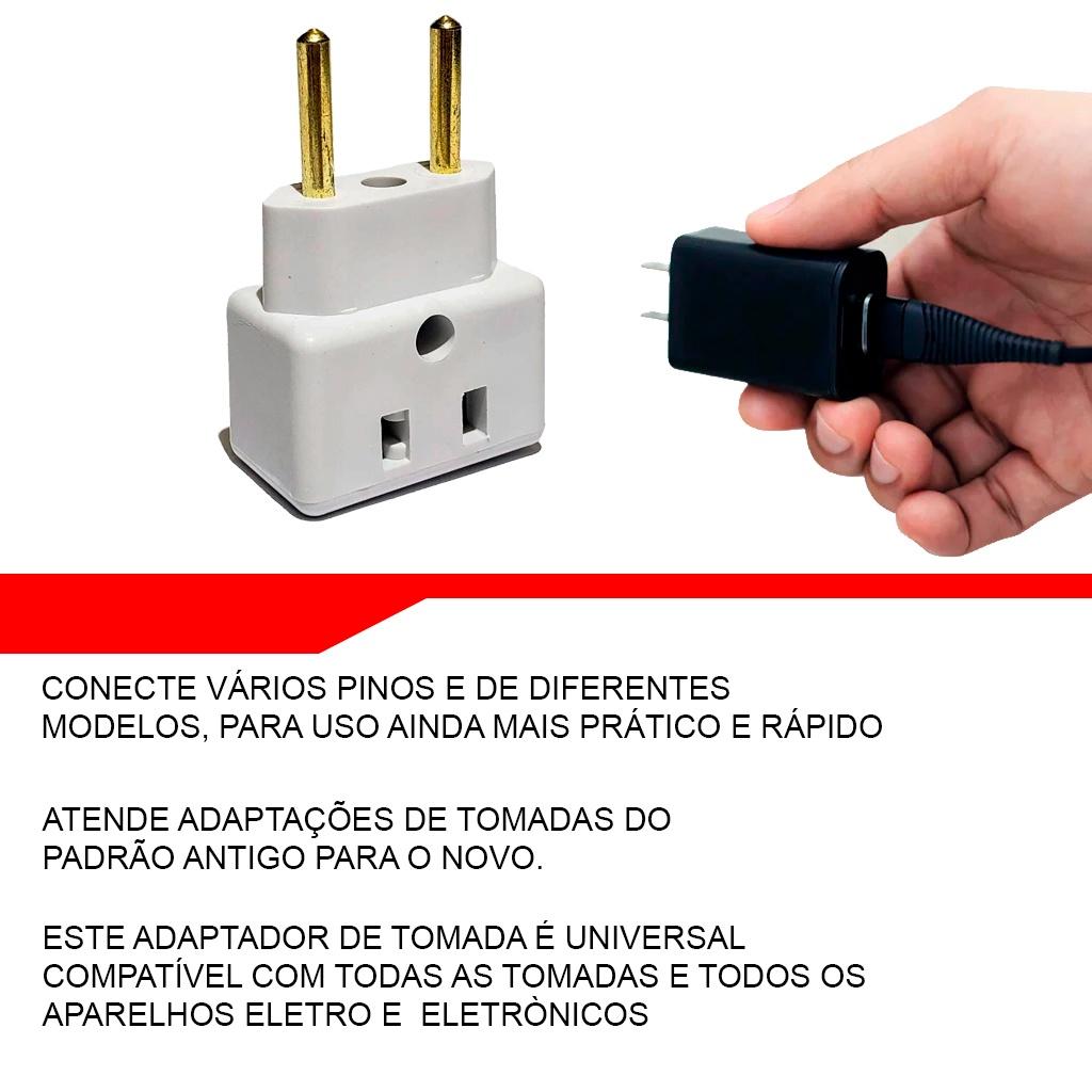 Adaptador Tomada Normatizado Bb Bob Esponja Multiuso Plug 10a 20a Prático Auxiliar Tomada