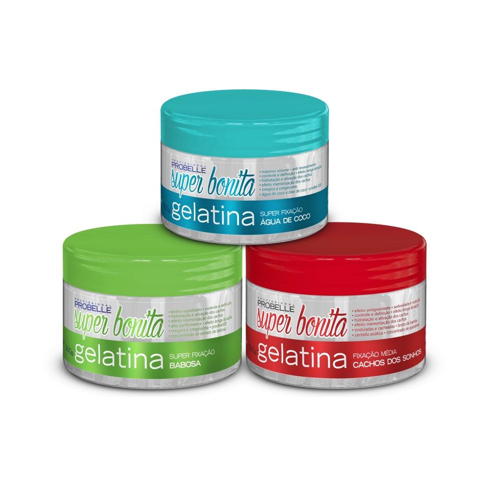 Kit 3 Gelatinas 300g. Probelle