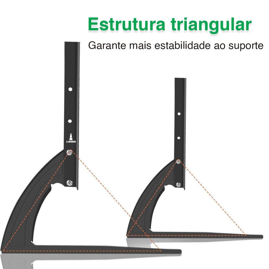 Suporte TV Lorben Base Mesa Rack 36 A 75 Polegadas Suporta Até 50kg