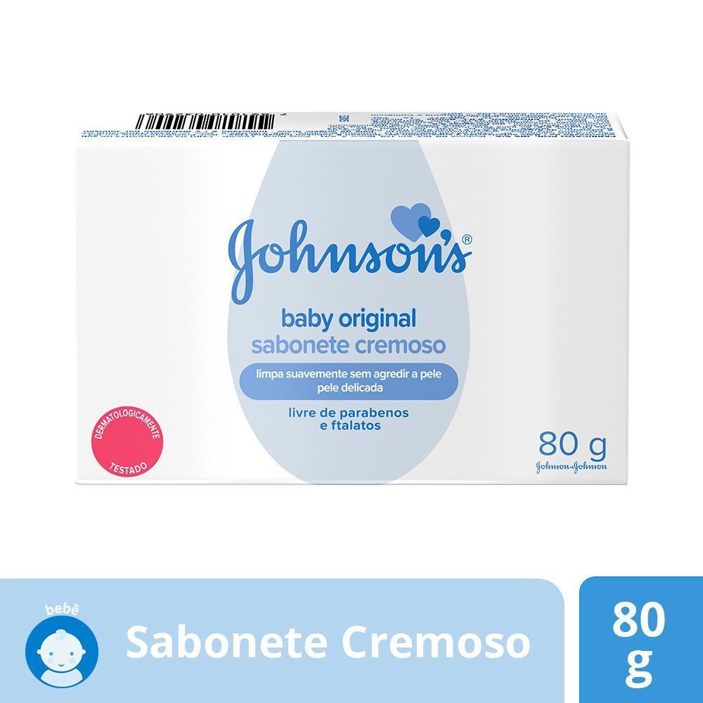Kit Com 3 Sabonete Em Barra Johnson S Baby Original 80g