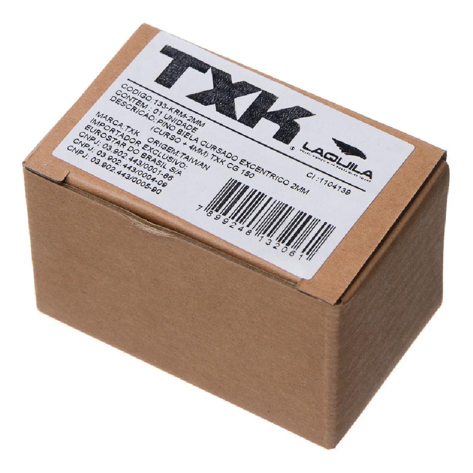 Pino Biela Cursado Excentrico Txk 2mm Moto Honda Cg 150 125