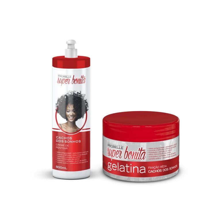 Kit Creme De Pentear + Gelatina 300g. Probelle