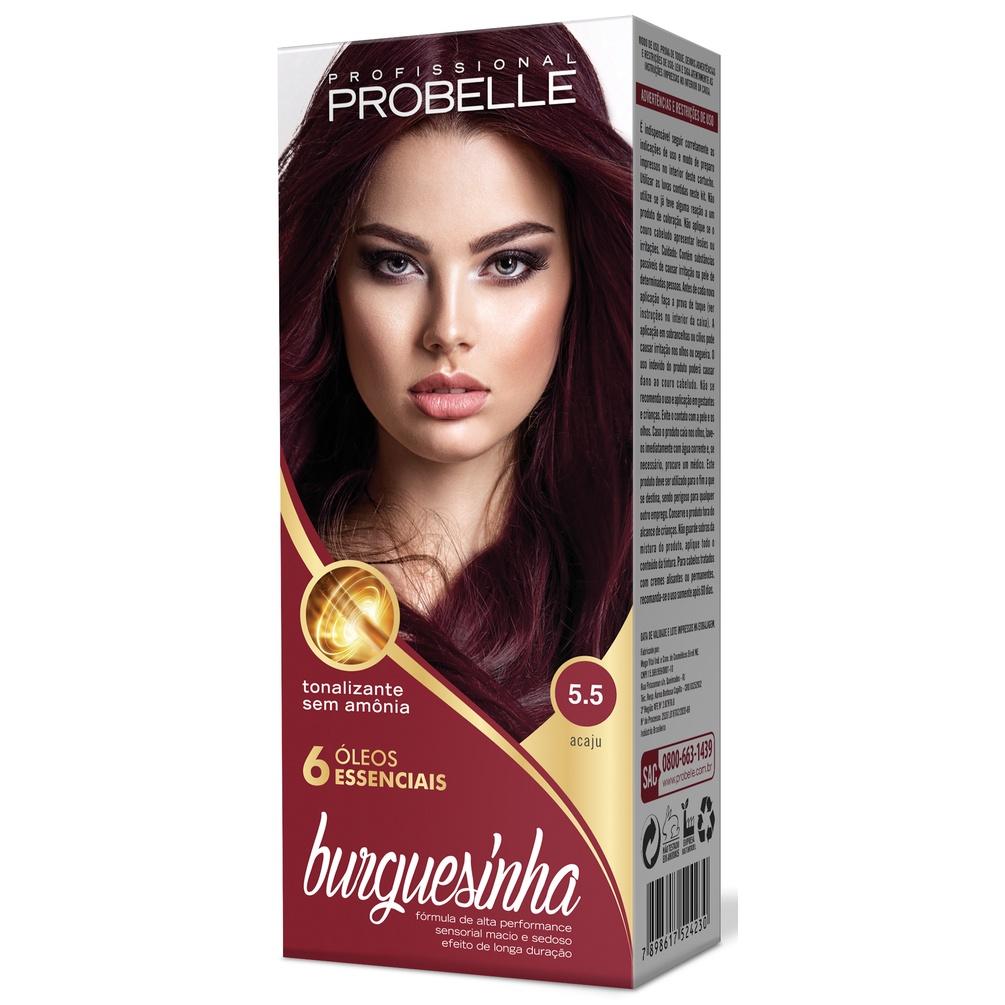 Tonalizante Burguesinha 5.5 Acaju 50G - Probelle