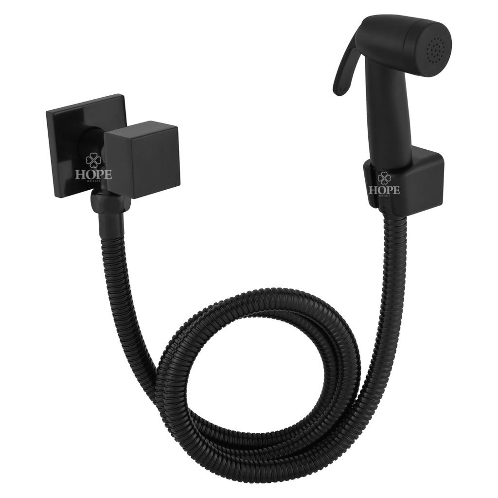 Ducha Higiênica Intima Chuveirinho Banheiro Metal Preta