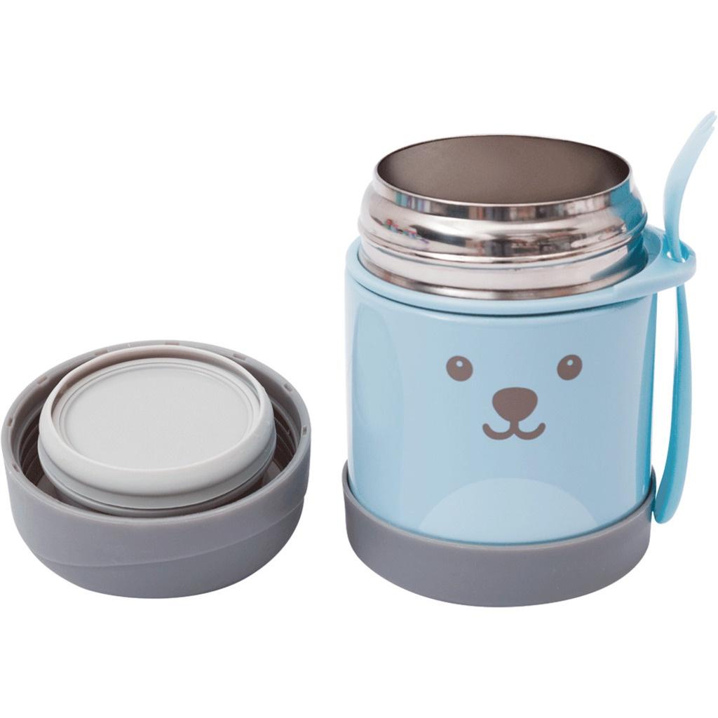 Pote Térmico 320ml Com Talher Gumy Azul 12471 Buba