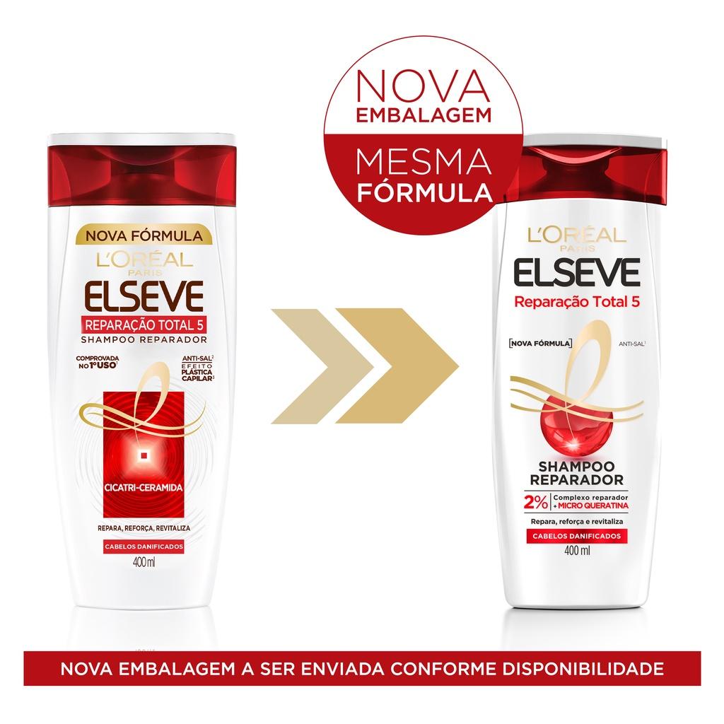 Shampoo L Oréal Paris Elseve Reparação Total 5+ 400ml