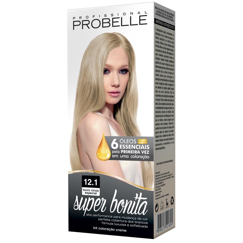 Coloração Super Bonita 12.1 - Louro Cinza Especial Probelle