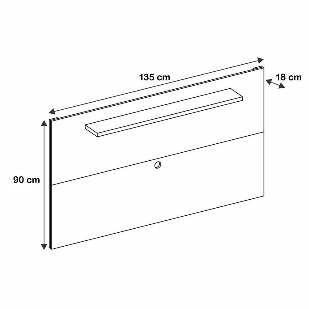 Painel Safira Sala Para TV Até 60 Polegadas