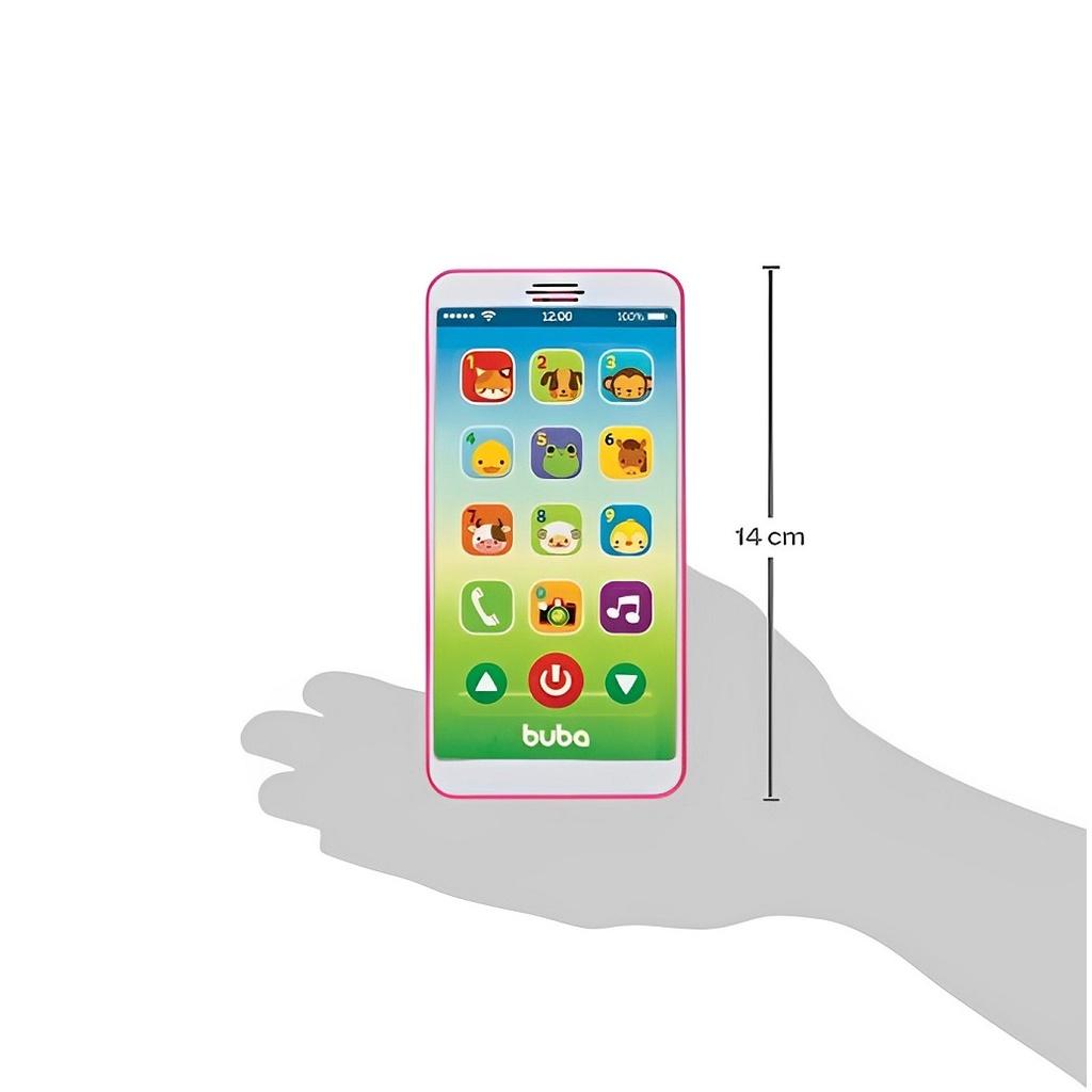 Brinquedo Celular Baby Phone Rosa 6842 - Buba