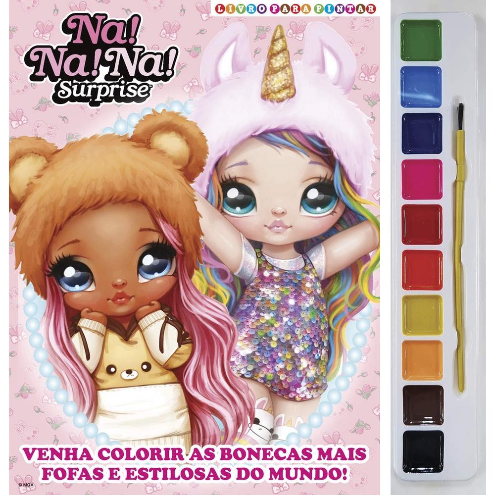 Na Surprise Livro Para Pintar Com Aquarela