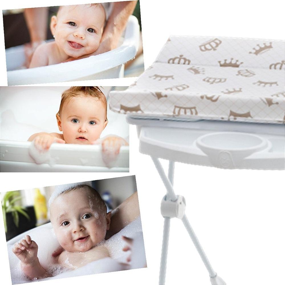 Banheira De Bebe Com Trocador Galzerano Plastica Classic Real