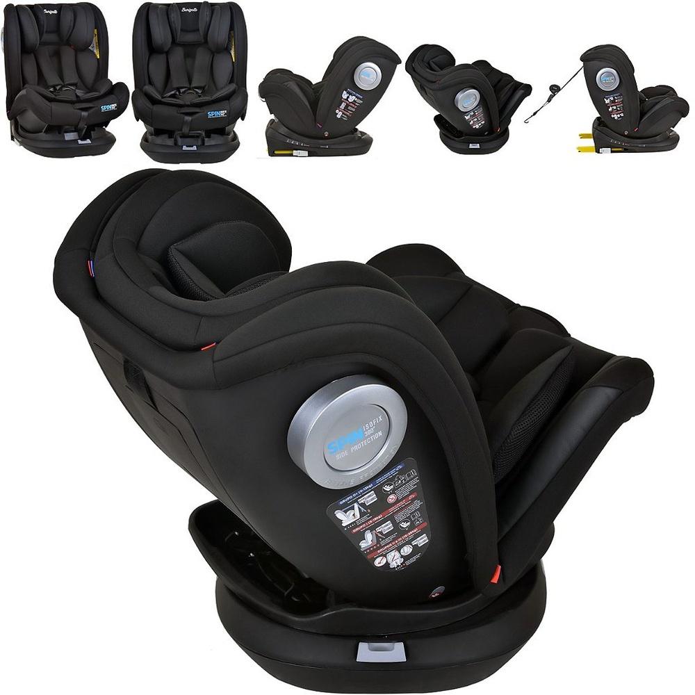 Cadeirinha Para Carro Burigotto Spin 360º Black Preta Isofix 0 A 36 Kg