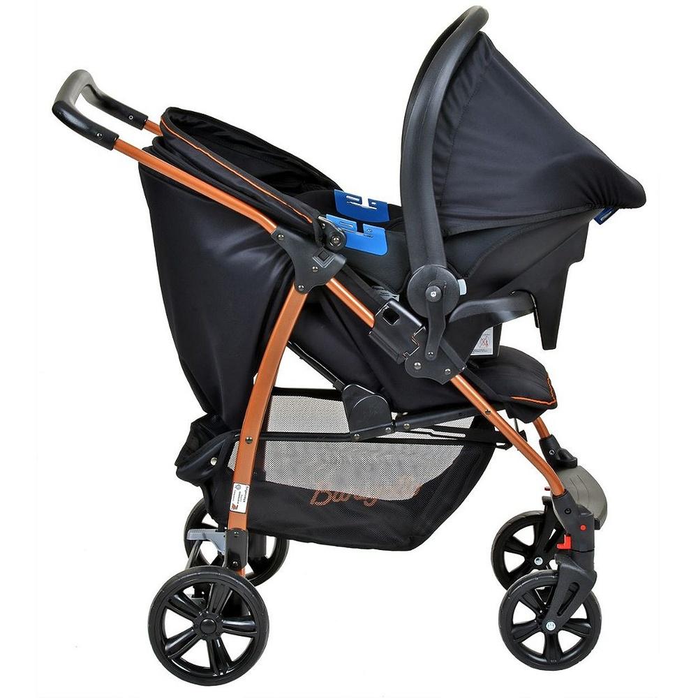 Carrinho De Bebe Conforto Burigotto Ecco Preto Bronze